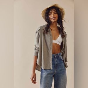 FREE PEOPLE Button up Sahrah Star Shirt